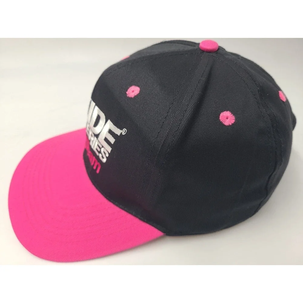 Vintage Exide Batteries Racing Team‎ Snapback Hat Cap Cotton 90s Men Black Pink